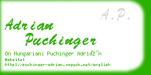 adrian puchinger business card